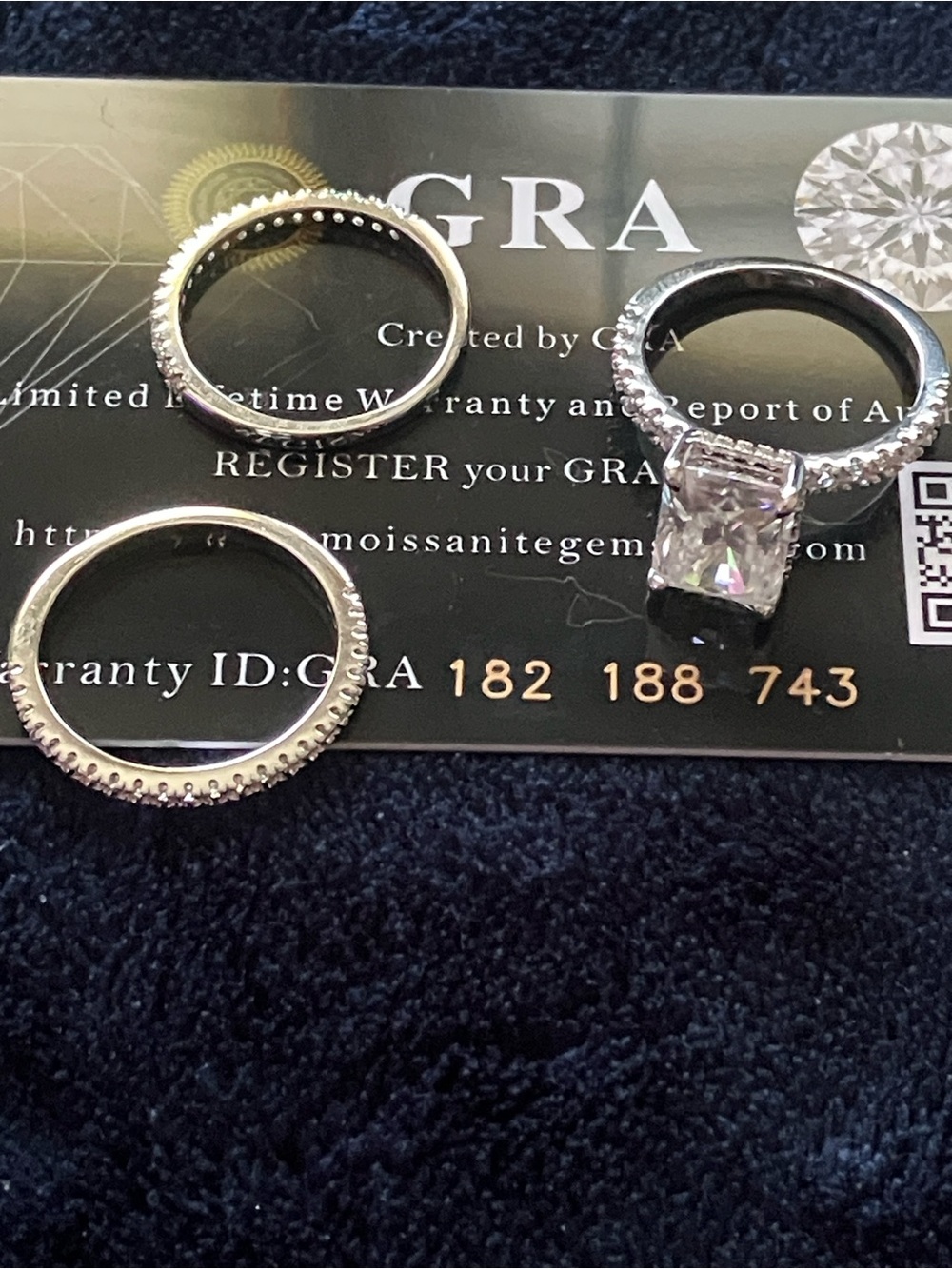 4.0ct Radiant Cut Engagement Ring Size-7.5
